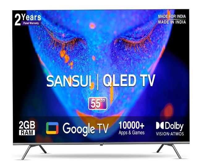 TV मार्केट कब्जाने के मूड में Amazon ₹70000 तक गिरा दिए 55 Inch QLED TV के भाव Amazon Sale